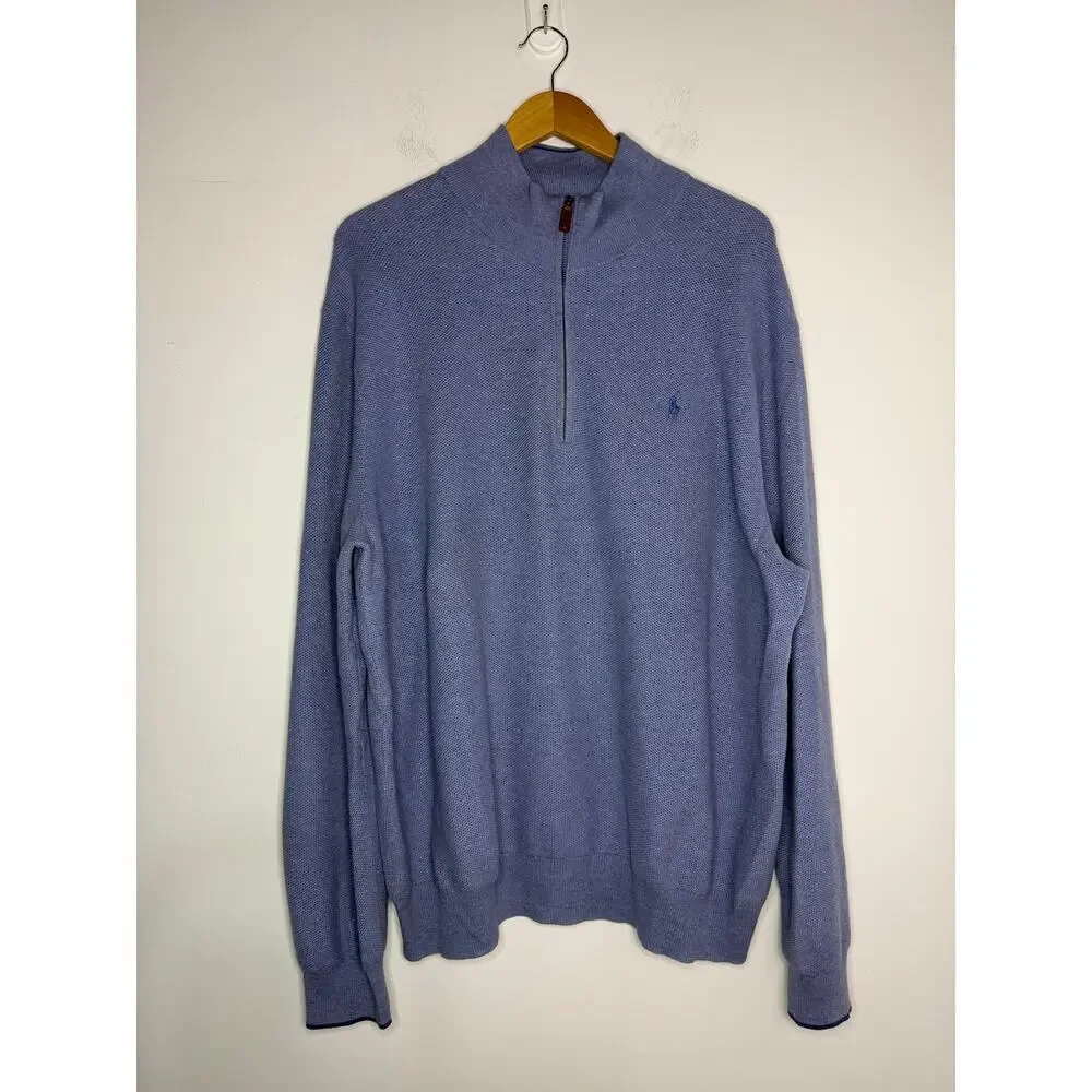 Polo Ralph Lauren Pima Cotton 1/2-Zip Sweater Size XXL